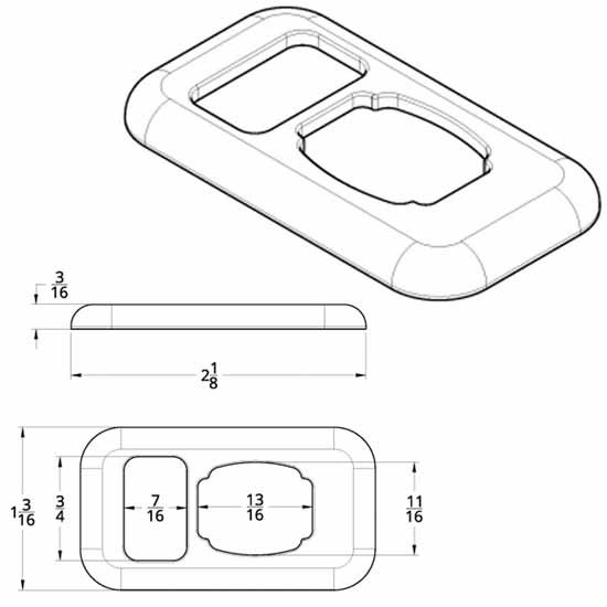 Dimmer Switch Trim For Peterbilt