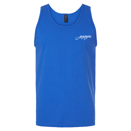 Chrome Shop Mafia Logo Royal Blue Tank Top