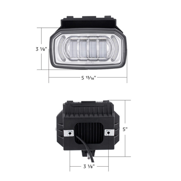 Projector Fog Light with 4 Main High Power LEDs For International LT/MV