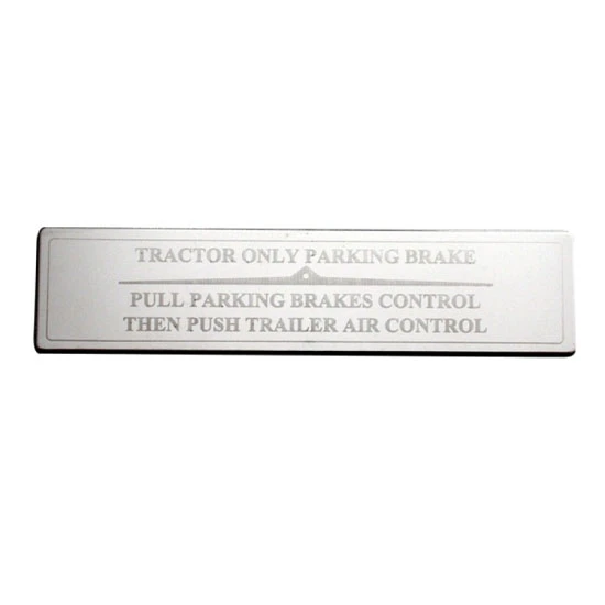 Stainless Steel Parking Brake Dash Plate