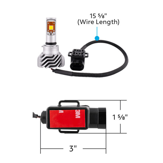 3.5 X 2 Inch Cree LED HB3 Headlight 9005 High Beam 10 Watt