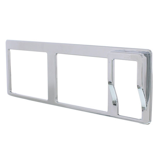Chrome Upper Horizontal Rocker Switch Trim For Peterbilt 579