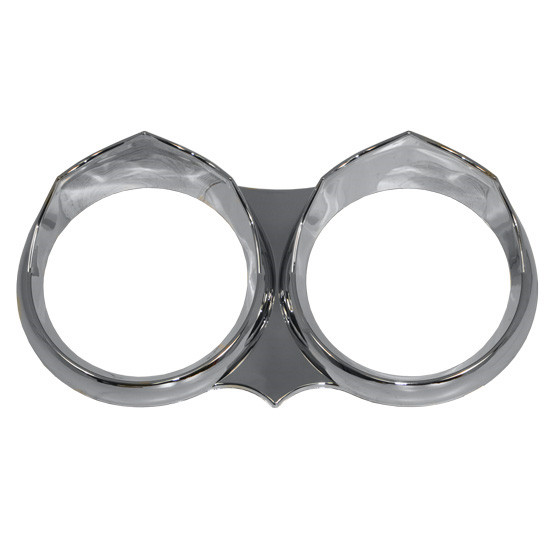 Wicked Dual Gauge Cover W/ Visors For Speedometer & Tachometer Gauge  For Peterbilt 335 378, 379, 386, 388, 389