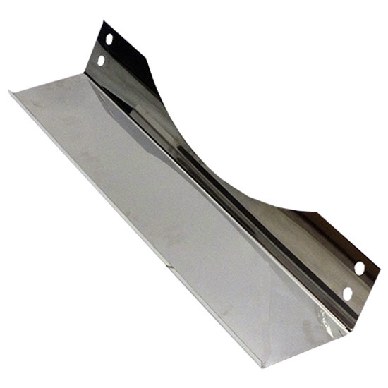 SS Rear Crossmember Cover With Notch Cutout by CSM For Peterbilt