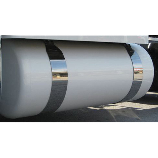 CSM 6 Inch Stainless Steel Fuel Tank Strap Kit  For Peterbilt W/ 26 Inch Diameter Tank