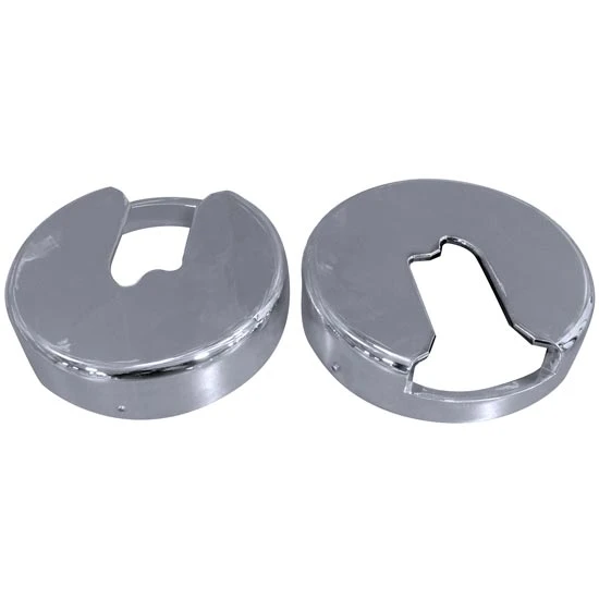 Polished Billet Aluminum Fuel Cap Covers For Peterbilt
