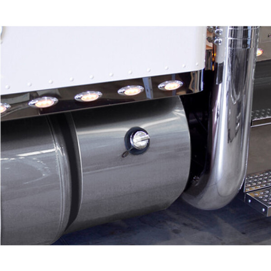 18 Gallon Stainless Steel Medium DEF Tank Covers For Peterbilt 365, 367, 388, 389, 567, 579