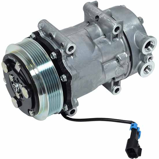 BESTfit Sanden 4040 AC Compressor With 125MM 6 Groove Clutch Replaces F69-6000, F69-6002-122 For Peterbilt 379, 387