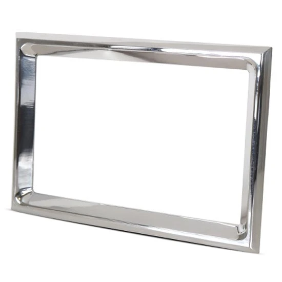 Chrome Instrument Panel Bezel Covers For Peterbilt 1987-1991 (2-Piece Set)