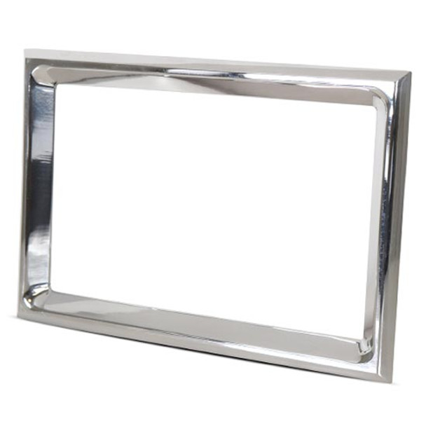 7.25 X 4.875 Inch Chrome GPS Bezel For Peterbilt 386, 388 & 389