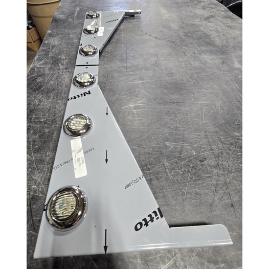 BLEMISHED: 3 X 63 Inch Stainless Steel Sleeper Extension For Sleeper For Peterbilt