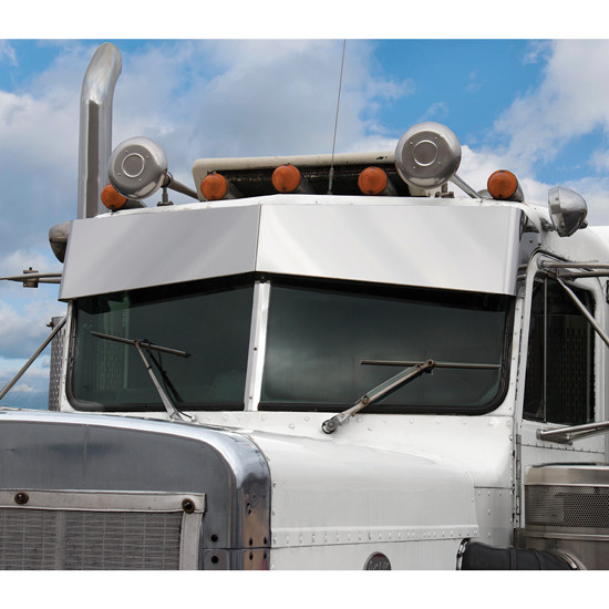 Blind Mount Darwin Un-Tie Visor For Peterbilt 359