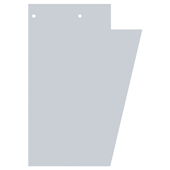 SS Sanded Wide Cowl Panels With Notch For 3.5 Inch Cab Panels For Peterbilt 378, 379