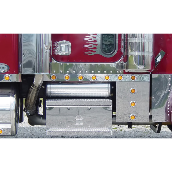 Cab Panels With Optional Rectangular Cowl Panel With Amber LED / Amber Lens For Peterbilt 379 1987-2007