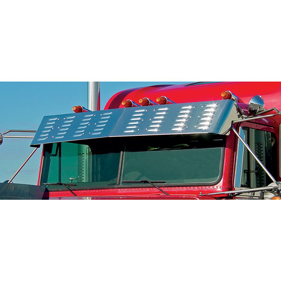 13.5 Inch Louvered Drop Visor For Freightliner Classic 120/XL132 & FLD120