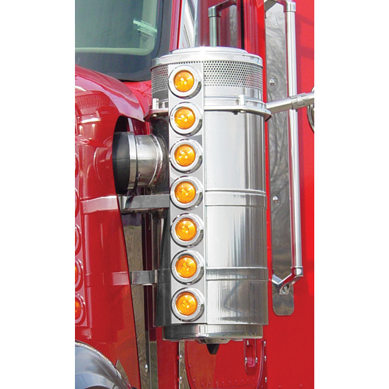 Front Air Cleaner LED Light Bars For International With 13 Inch