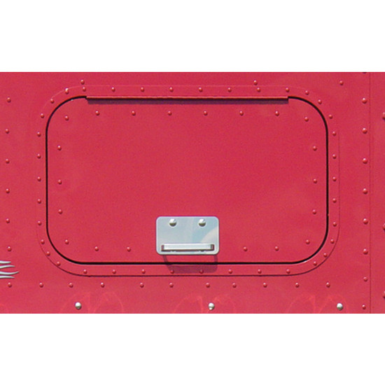 SS Pro Sleeper Door Handle Trim With Dimples For International 9670, 9700