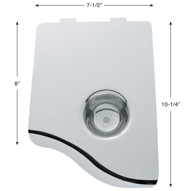 Chrome AC Heater Filter Door For Peterbilt