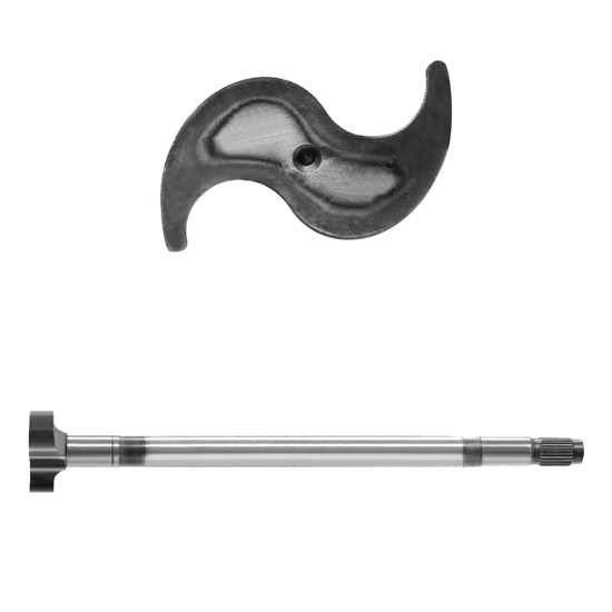 25.063 Inch Air Brake Camshaft Passenger Side Replaces CS41433, M16WKR25252 For Dana / Spicer 16.5 Inch Trailer Shoes