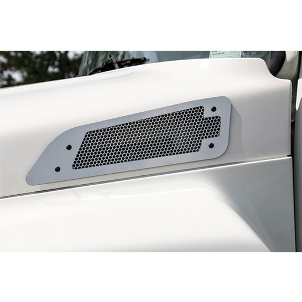Punched Intake Screen With Horizontal 3/16 Inch Oblong Cutouts For Hino 338 2005 - 2021 Punched Intake Screen With Horizontal 3/16 Inch Oblong Cutouts For Hino 338 2005 - 2021