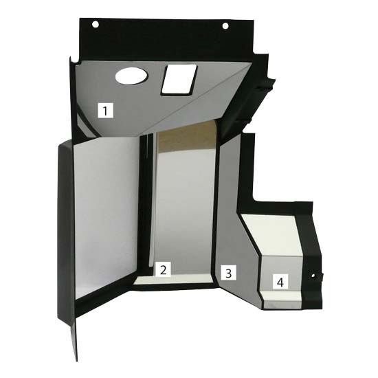 Turnpike Truck Trim Lower Dash Trim Right Side Of Fuse Door For Peterbilt 330, 377, 378, 379