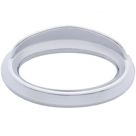 Chrome Glove Box Emblem Bezel W/ Visor For Peterbilt