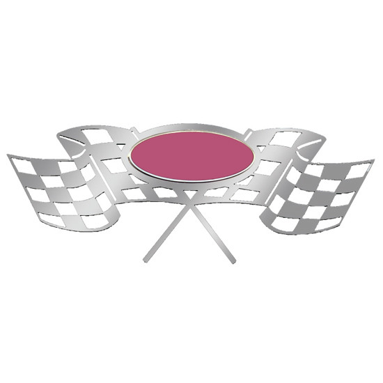 SS Victory Flag Side Cutout Side Of Hood Logo Trim