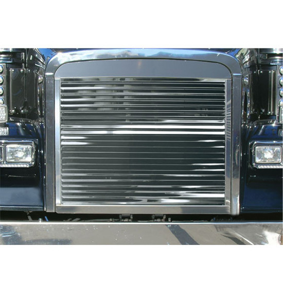 Stainless Steel 20 Louvered Grille Insert For Freightliner FLC 1984 And Earlier