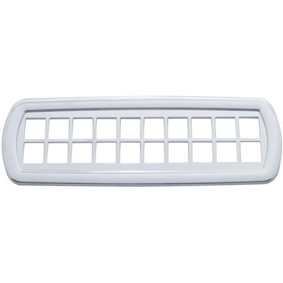 Chrome Plastic Center Dash Warning Light Trim For Peterbilt 387