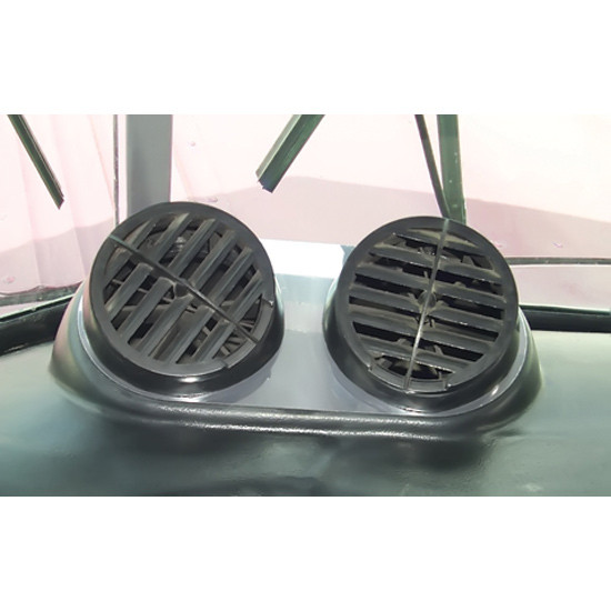 RoadWorks Stainless Steel Defroster Trim For Peterbilt 359