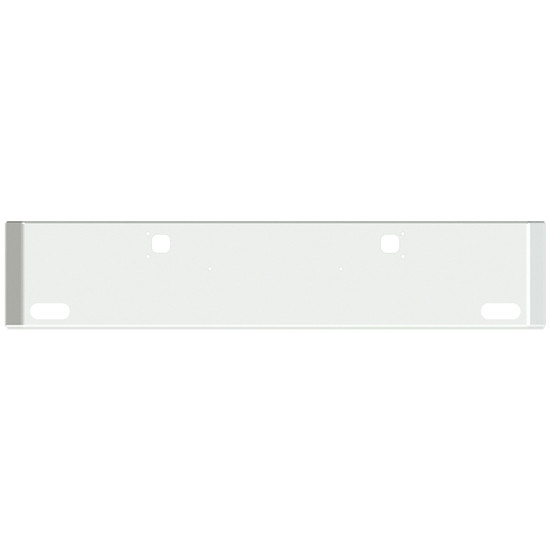 20 Inch Chrome American Road Runner Mitered Corner Bumper With Tow & 2 Oval Light Holes For Kenworth W900B,  W900L