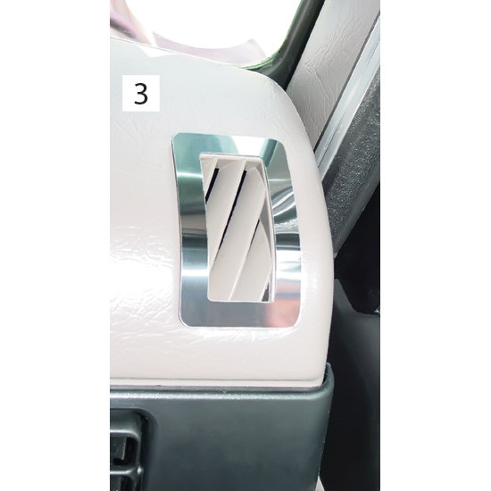 Stainless Steel Dash Vent Trim For Peterbilt - Passengers Side