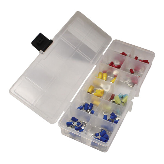 Electrical Ring Terminal Assortment Kit with Storage Case - 80-Piece