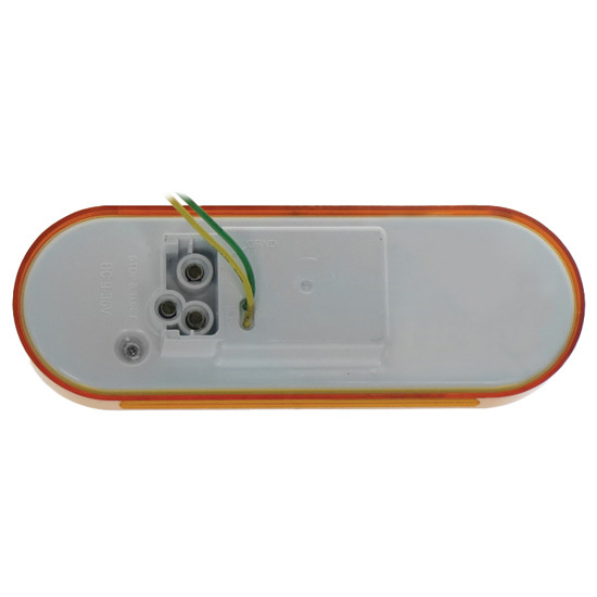 6 Inch Oval Strobe Warning Light With Reflector - Amber LED