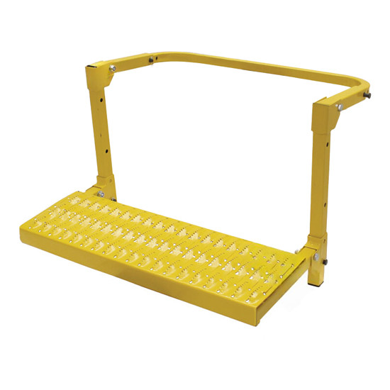 Heavy Duty Adjustable Folding Wheel Step - 500lb Capacity