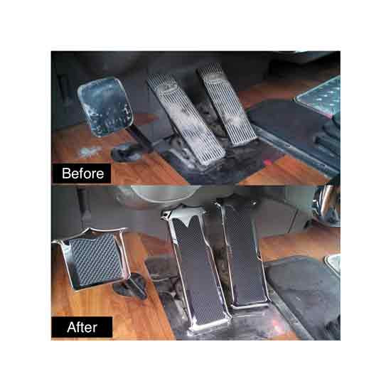 Peterbilt Chrome-Plated Billet Foot Pedal Set