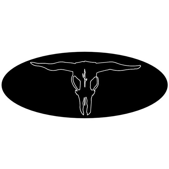 Longhorn Oval Logo Plate Insert For Peterbilt Pedals