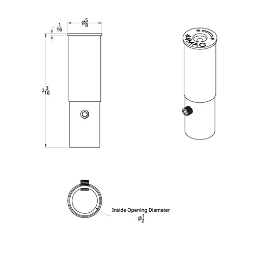 44MAG Bullet Casing Toggle Switch Extensions For Kenworth