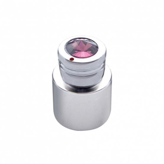 Chrome CB Knob With Purple Jewel