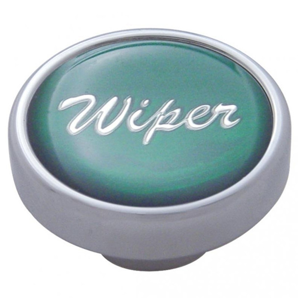 Chrome Wiper Dash Knob with Green Sticker