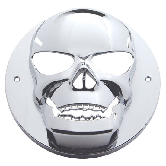 Chrome Skull Bezel For 2.5 Inch Light Grommet