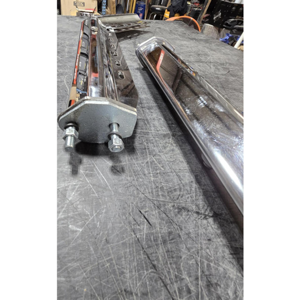 BLEMISHED: Stainless Steel 45 Degree Angled Mud Flap Hanger W/ 2.5 Inch Bolt Pattern