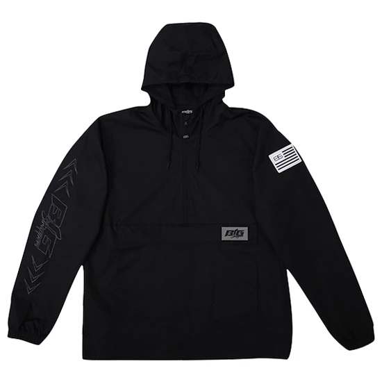 Big Strappers Night Rider Anork Black Jacket