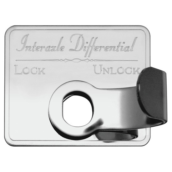Stainless Steel Interaxle Differential Switch Guard - Lock / Unlock For Kenworth