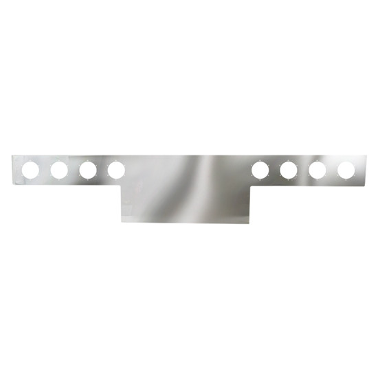 Turnpike Truck Trim 94 Inch SS T-Bar W/ 8 Rnd 4 Inch Light Holes W/ Brackets