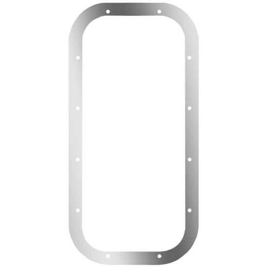 Stainless Steel Large Ring Shift Cover For Peterbilt 367, 378, 379, 388, 389