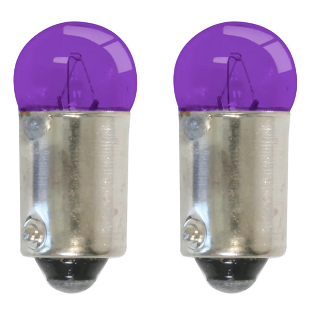 53 Purple Miniature Replacement Light Bulbs, Bayonet Base - Pair