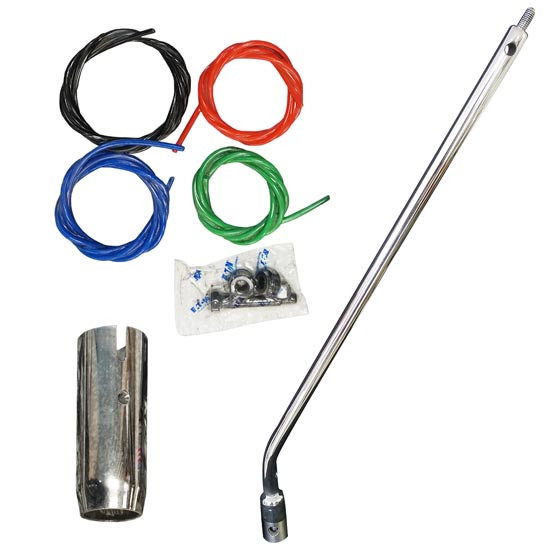 SS 1.25 X 30 Inch Single Bend Gear Shift Stick Kit  For Peterbilt 389 & Glider