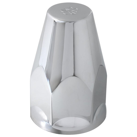 33mm x 3.25 Inch Chrome Classic Screw On Lug Nut Cover With Flange