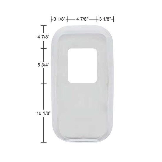 Chrome Shift Plate Cover For S22-6041M01-234 For Peterbilt 386, 388, 389, 567, 579 & 587